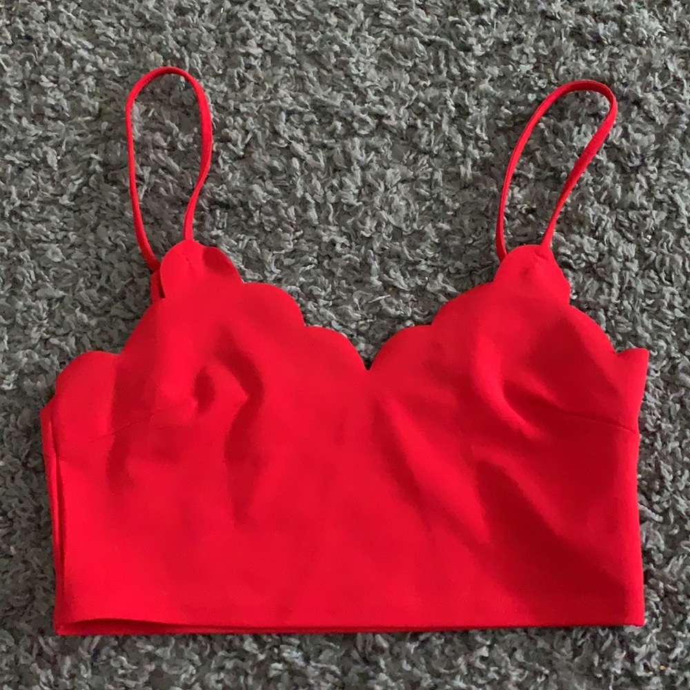 Cropped tank blouse